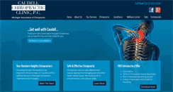 Desktop Screenshot of caudellchiro.com